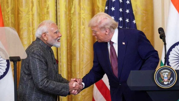 Trump n india